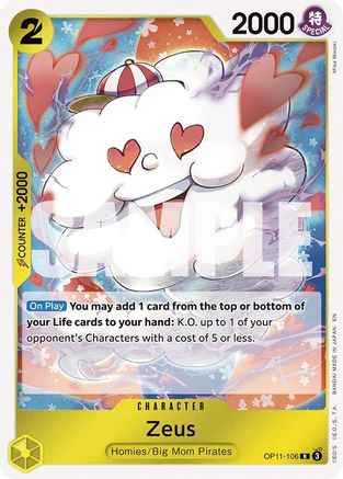 Zeus (OP11-106) - A Fist of Divine Speed Foil