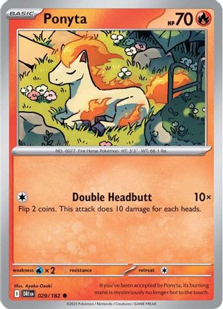 Ponyta 029 - SV10 Destined Rivals Reverse Holofoil