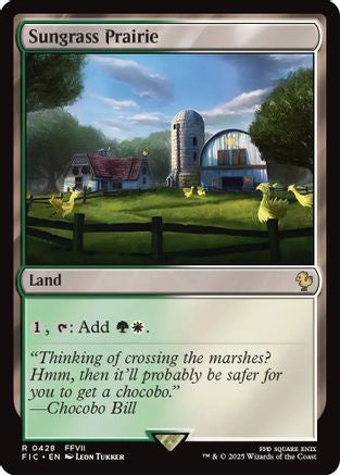 Sungrass Prairie (Surge Foil) (FIC-428) - Commander: FINAL FANTASY Foil