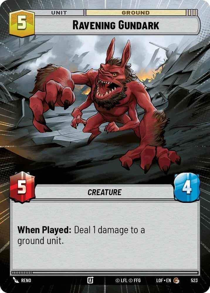 Ravening Gundark (523) (Hyperspace) (523) [Legends of the Force]