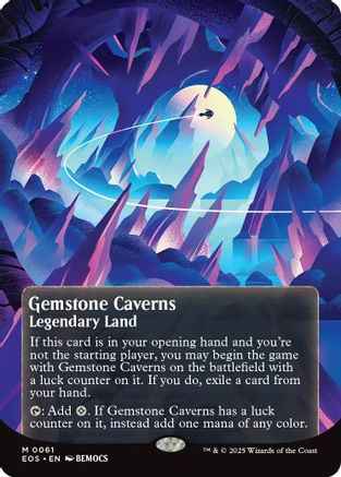 Gemstone Caverns (0061) (Borderless) (EOS-061) - Edge of Eternities: Stellar Sights