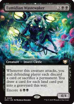 Eumidian Wastewaker (Extended Art) (EOC-028) - Commander: Edge of Eternities