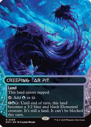 Creeping Tar Pit (0009) (Bordelress) (EOS-009) - Edge of Eternities: Stellar Sights Foil