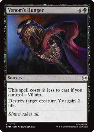 Venom's Hunger (SPM-073) - Marvel's Spider-Man Foil