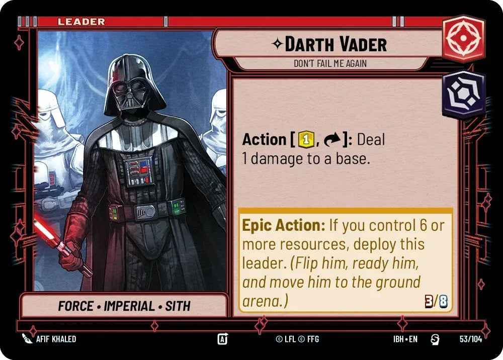 Darth Vader (53/104) - Don't Fail Me Again (53/104) [Intro Battle: Hoth]