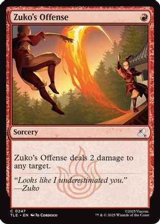 Zuko's Offense (0247) (TLE-247) - Avatar: The Last Airbender: Eternal-Legal Foil