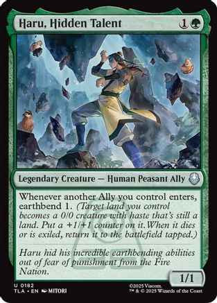 Haru, Hidden Talent (TLA-182) - Avatar: The Last Airbender Foil