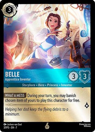 Belle - Apprentice Inventor (37) - Disney Lorcana Promo Cards Cold Foil