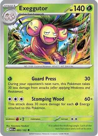 Exeggutor 005/132 - ME01 Mega Evolution Reverse Holofoil