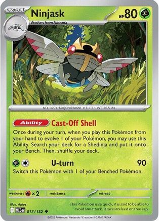 Ninjask 017/132 - ME01 Mega Evolution