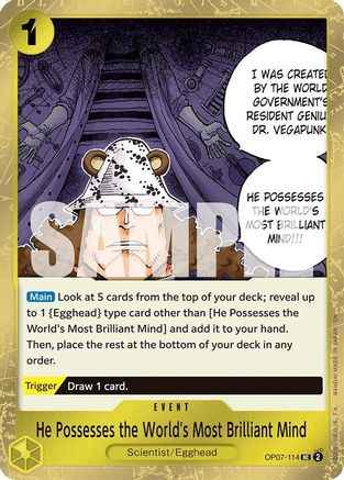 He Possesses the World's Most Brilliant Mind (Pirate Foil) (OP07-114) - Premium Booster -The Best- Vol. 2 Foil