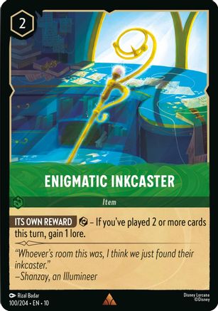 Enigmatic Inkcaster (100/204) - Whispers in the Well Cold Foil