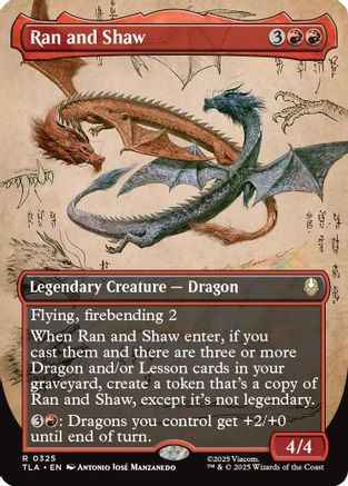 Ran and Shaw (Borderless) (TLA-325) - Avatar: The Last Airbender