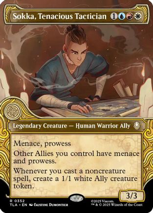 Sokka, Tenacious Tactician (Showcase) (TLA-352) - Avatar: The Last Airbender Foil