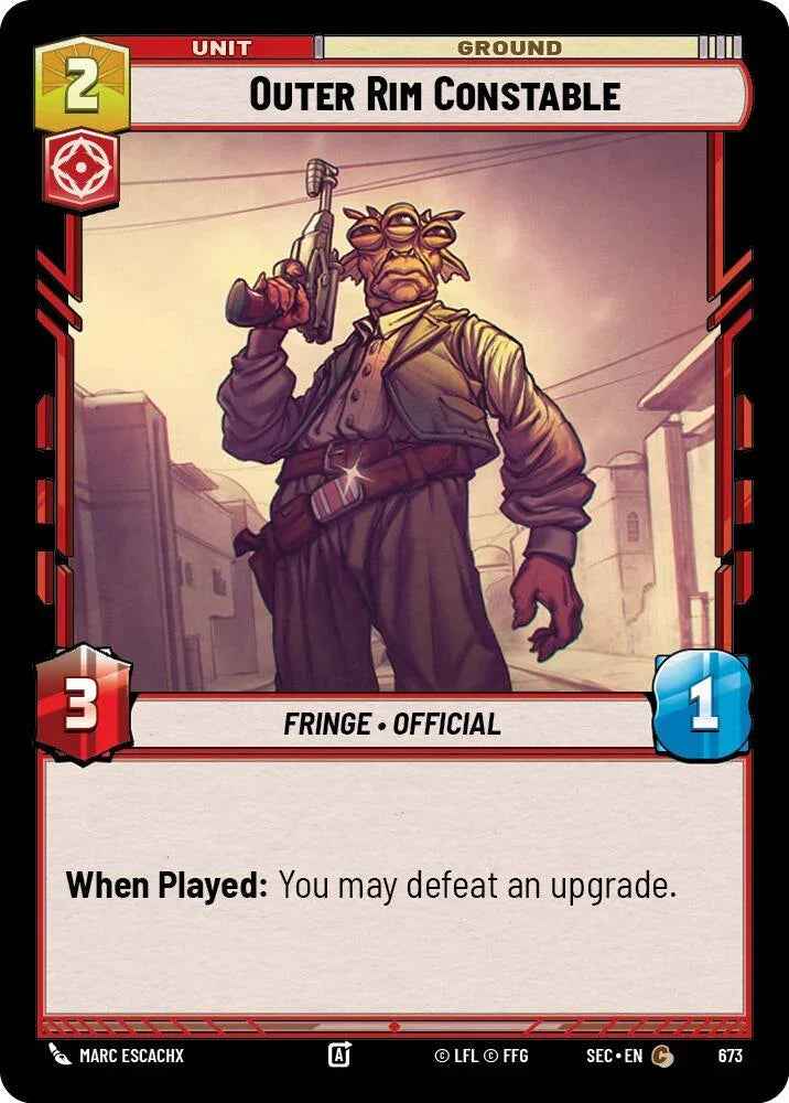 Outer Rim Constable (673) (Foil) (673) [Secrets of Power]