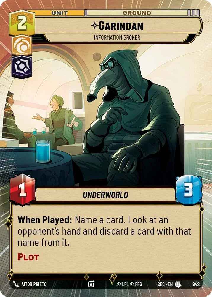 Garindan - Information Broker (Hyperspace Foil) (942) (942) [Secrets of Power]