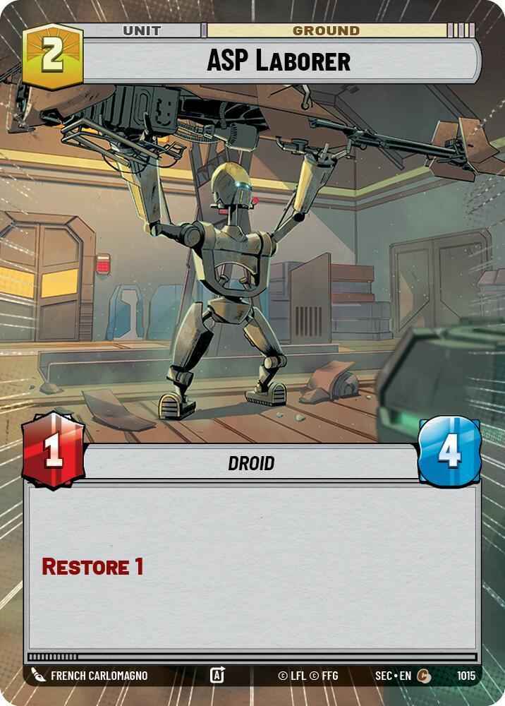 ASP Laborer (1015) (Hyperspace Foil) (1015) [Secrets of Power]