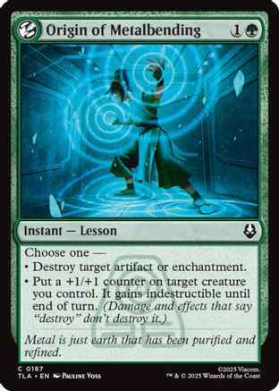 Origin of Metalbending (TLA-187) - Avatar: The Last Airbender Foil