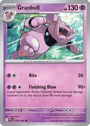 Granbull 038 - ME02 Phantasmal Flames Reverse Holofoil