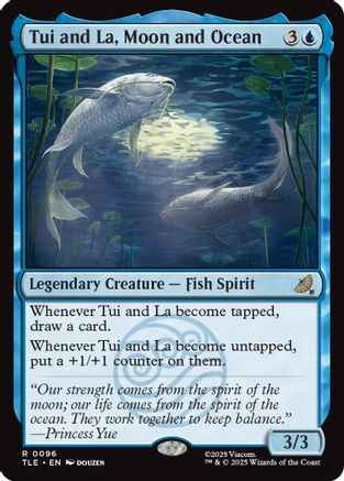 Tui and La, Moon and Ocean (TLE-096) - Avatar: The Last Airbender: Eternal-Legal Foil
