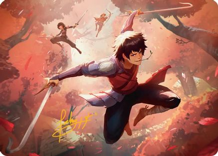Jet, Freedom Fighter Art Card (Gold-Stamped Signature) (ASTLA-022) - Art Series: Avatar: The Last Airbender