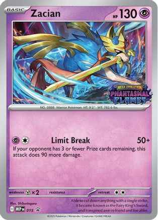Zacian (Prerelease) 015 - ME Mega Evolution Promo Holofoil