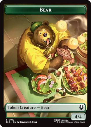 Bear // Food (0020) Double-Sided Token (TLA-12 // 20) - Avatar: The Last Airbender