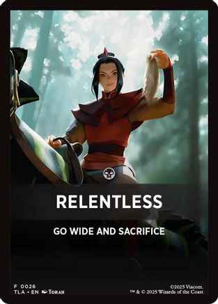 Relentless Theme Card (TLA-026) - Avatar: The Last Airbender