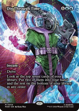 Dig Through Time (Borderless) (MAR-054) - Marvel Universe Eternal-Legal Foil