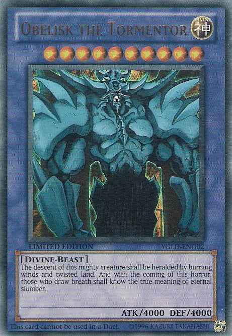 Obelisk the Tormentor [YGLD-ENG02] Ultra Rare