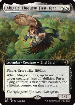 Abigale, Eloquent First-Year (Extended Art) (ECL-368) - Lorwyn Eclipsed Foil