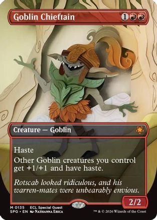 Goblin Chieftain (Borderless) (SPG-135) - Special Guests Foil