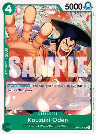 Kouzuki Oden (OP14-026) - The Azure Sea's Seven