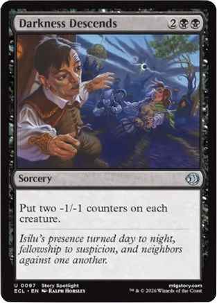 Darkness Descends (ECL-097) - Lorwyn Eclipsed