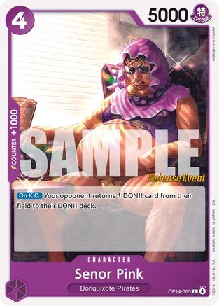 Senor Pink (OP14-065) - The Azure Sea's Seven Release Event Cards