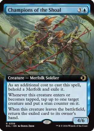 Champions of the Shoal (Extended Art) (ECL-356) - Lorwyn Eclipsed Foil