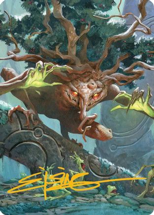 Ferrafor, Young Yew Art Card (Gold-Stamped Signature) (ASECL-047) - Art Series: Lorwyn Eclipsed