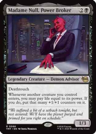 Madame Null, Power Broker (TMT-066) - Teenage Mutant Ninja Turtles
