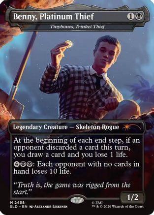Benny, Platinum Thief - Tinybones, Trinket Thief (SLD-2458) - Secret Lair Drop Series Foil