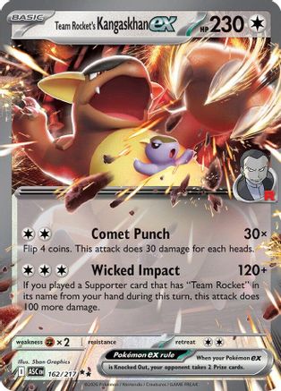 Team Rocket's Kangaskhan ex 162 - ME Ascended Heroes Holofoil