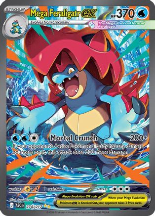 Mega Feraligatr ex 274/217 - ME Ascended Heroes Holofoil