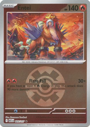 Entei (Quick Ball) 025 - ME Ascended Heroes Reverse Holofoil
