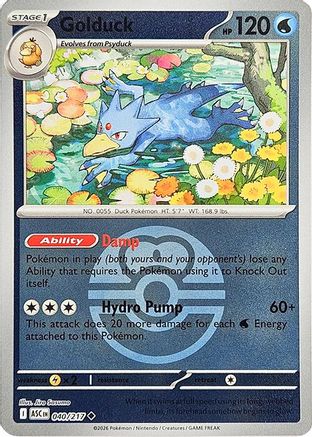 Golduck (Love Ball) 040 - ME Ascended Heroes Reverse Holofoil