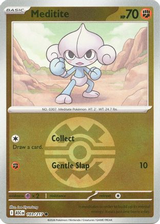 Meditite (Quick Ball) 103 - ME Ascended Heroes Reverse Holofoil