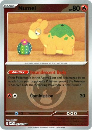 Numel (Energy Symbol Pattern) 027/217 - ME Ascended Heroes Reverse Holofoil