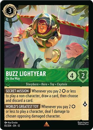 Buzz Lightyear - On the Way (85/204) - Wilds Unknown Cold Foil