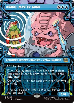 Krang, Master Mind (Showcase) (TMT-230) - Teenage Mutant Ninja Turtles Foil