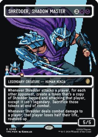 Shredder, Shadow Master (Borderless) (TMC-088) - Commander: Teenage Mutant Ninja Turtles Foil