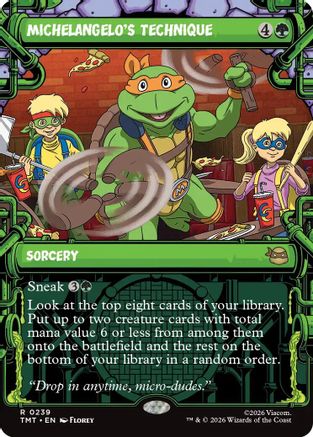 Michelangelo's Technique (Showcase) (TMT-239) - Teenage Mutant Ninja Turtles