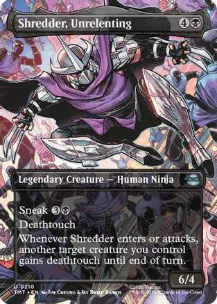 Shredder, Unrelenting (Borderless) (TMT-210) - Teenage Mutant Ninja Turtles